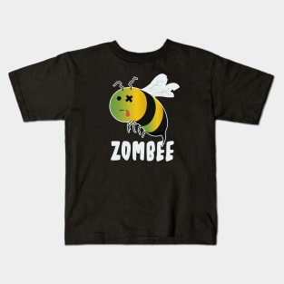 Funny Bee Puns ~ Zombee Kids T-Shirt